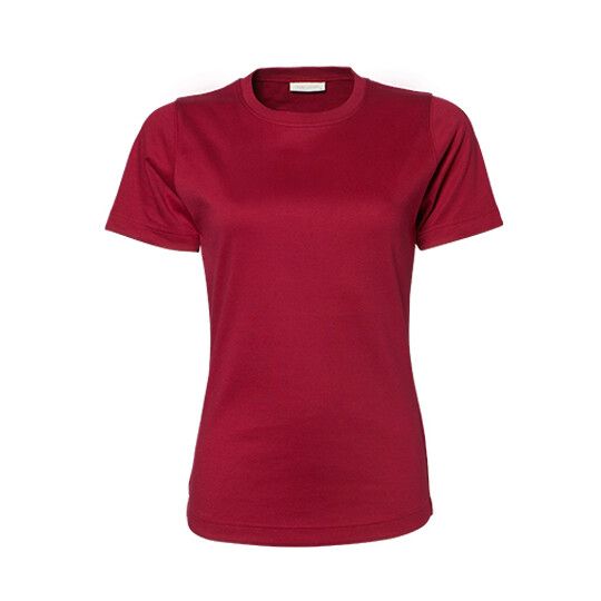 Women´s Interlock Tee - deep red-505