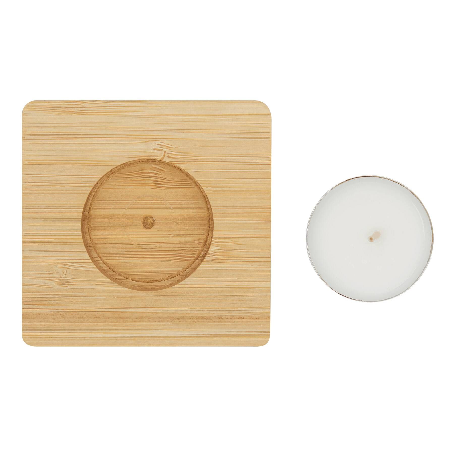 Teelichthalter NATURAL GLOW - braun-456