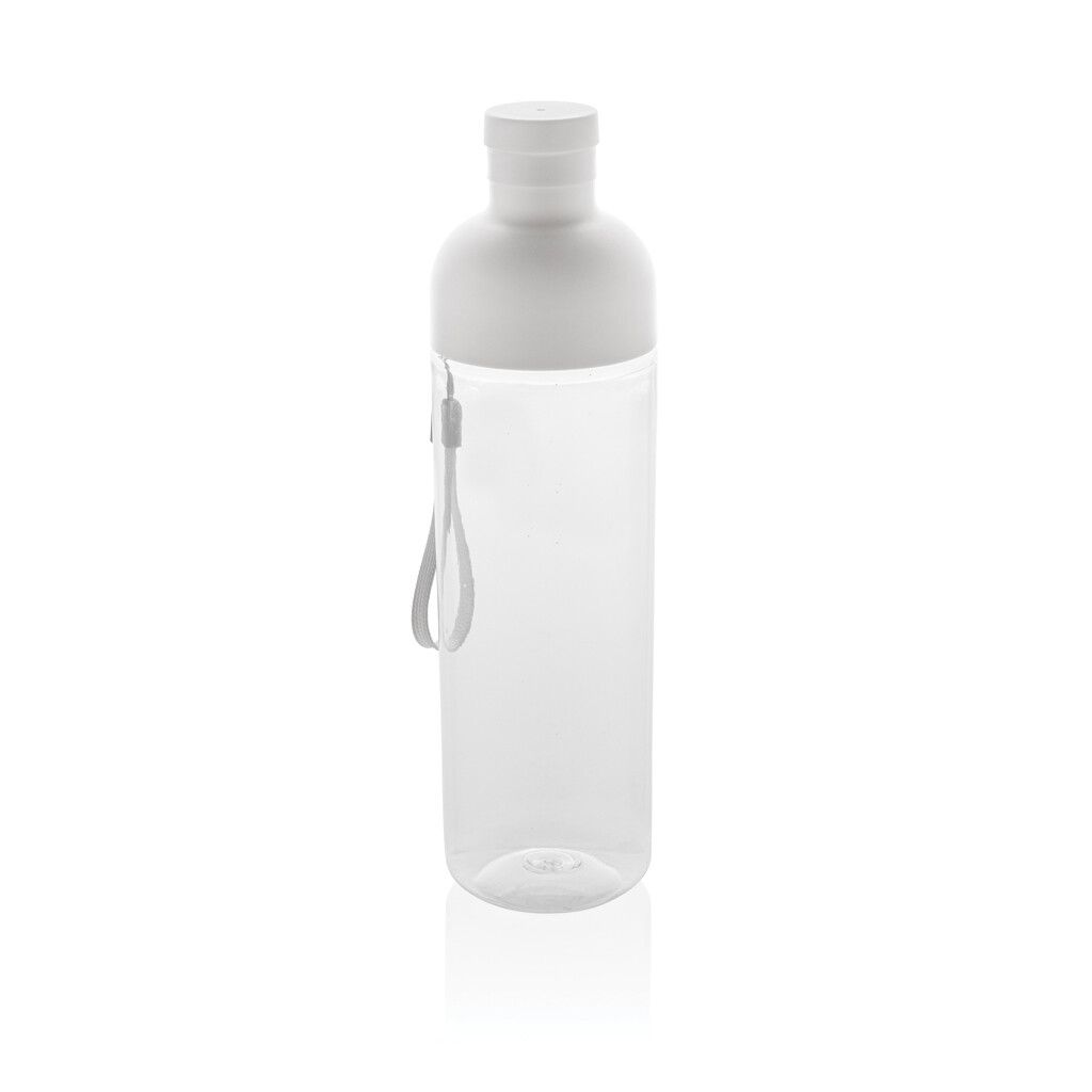 Impact auslaufsichere Wasserflasche aus RCS recyc. PET 600ml - weiß-792