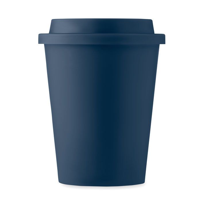 Doppelwandiger Becher PP 300ml SORA - marineblau-170