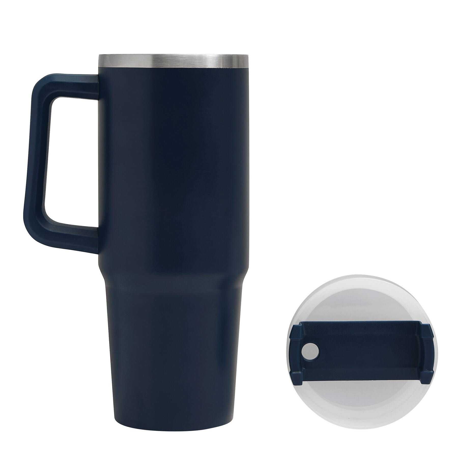 Vakuum-Trinkbecher DRINK DELUXE - marineblau-723