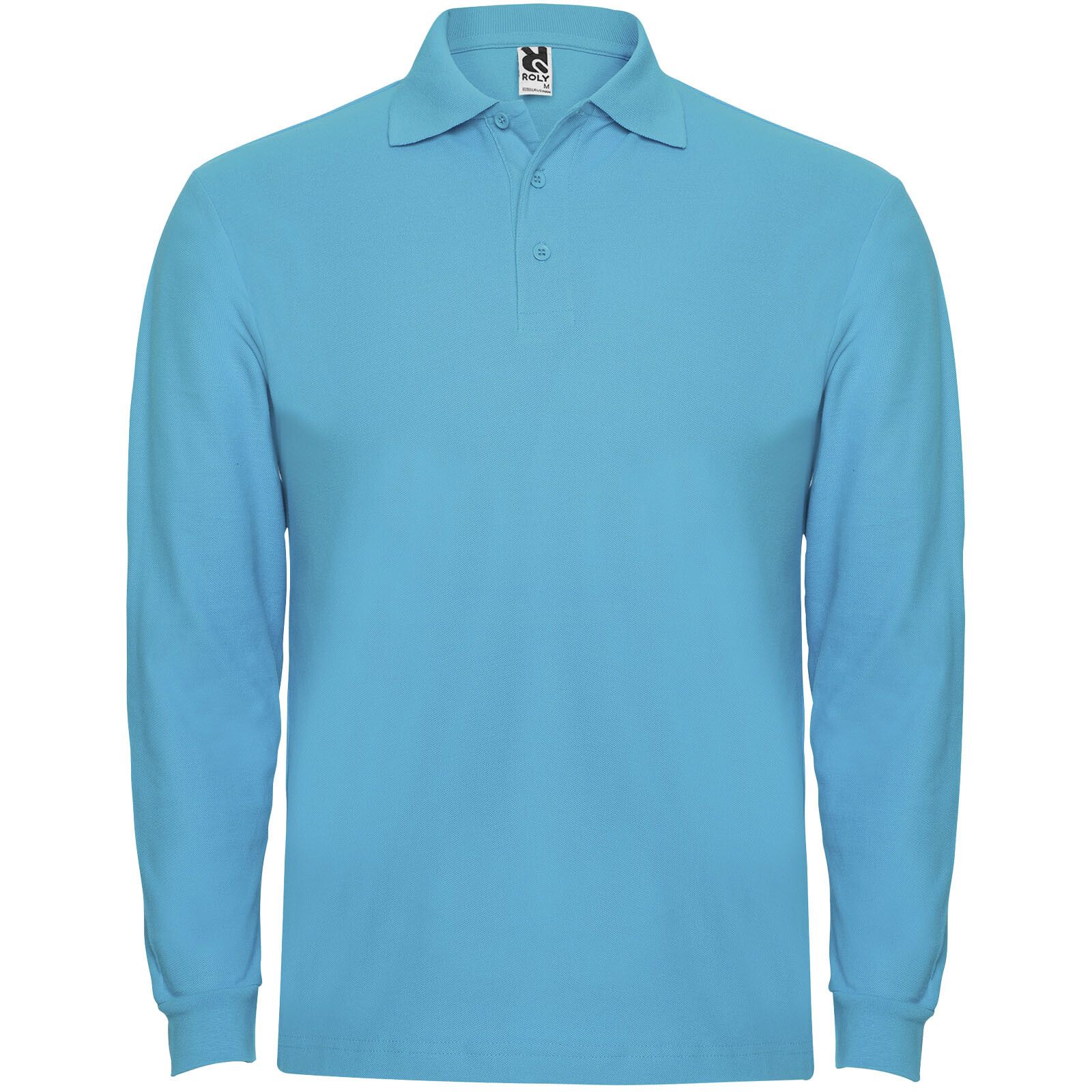 Estrella Langarm Poloshirt für Herren - türkis - XL-299