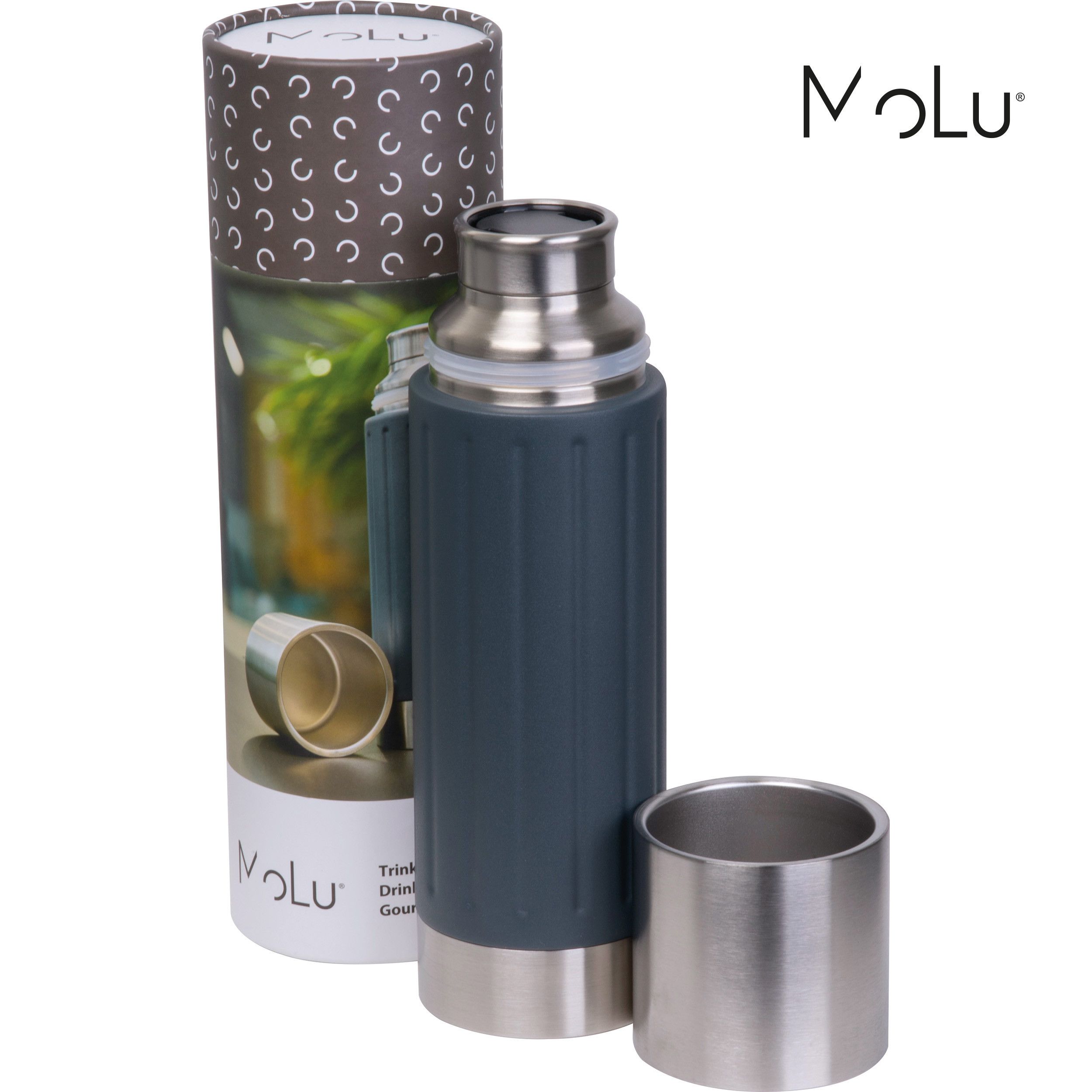 MoLu Edelstahlflasche kupferisoliert Saint Albans 730 ml - anthrazit-172