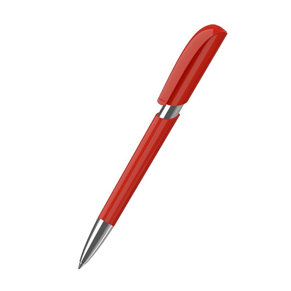 Druckkugelschreiber Push high gloss Mn - rot-95