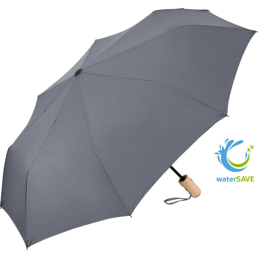AC-Taschenschirm ÖkoBrella mit waterSAVE® Bezug Ø100 cm - grau-43