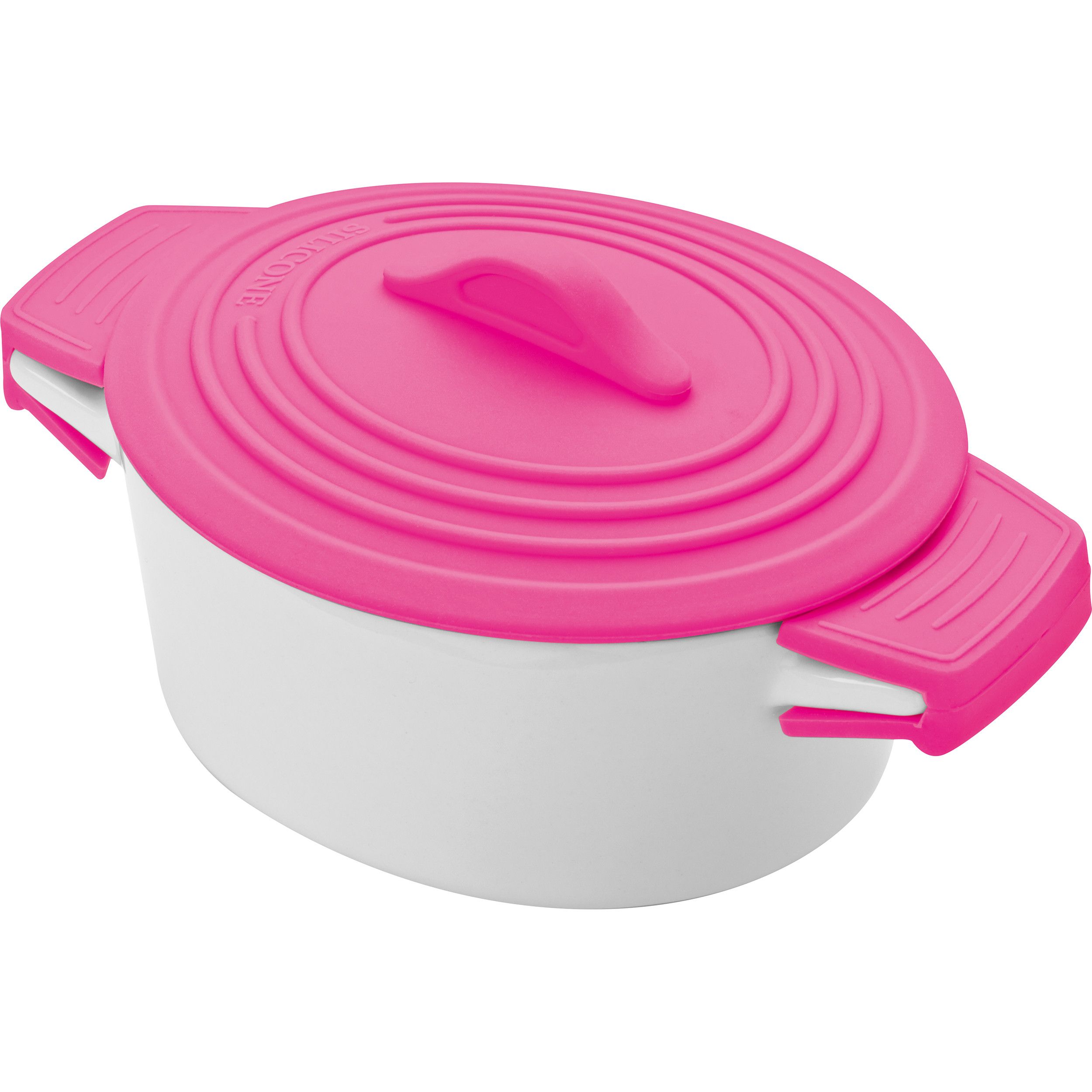 Porzellan Topf mit Silikondeckel Delhi - pink-276