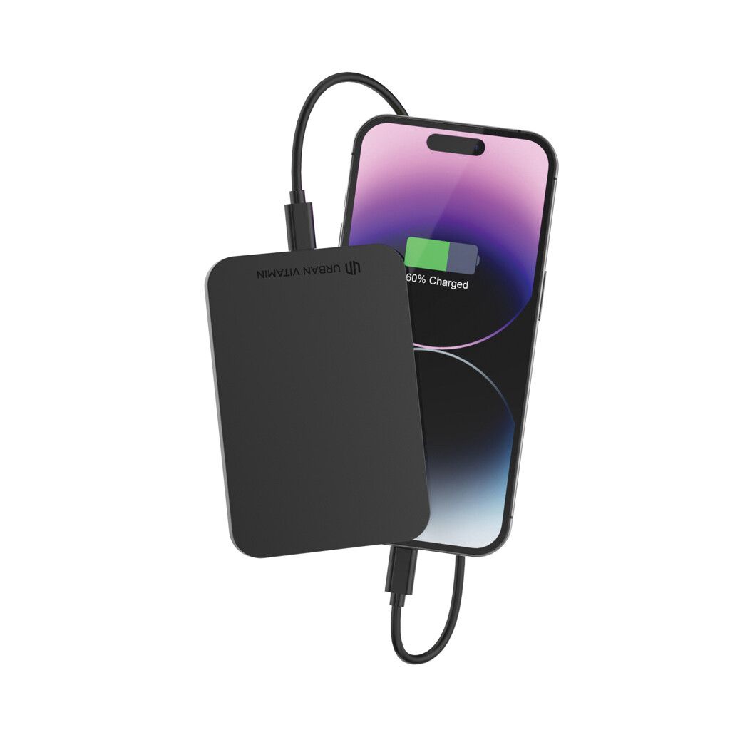 Urban Vitamin Burbank 3000mAh Powerbank aus RCS Plastik/Alu - schwarz-370