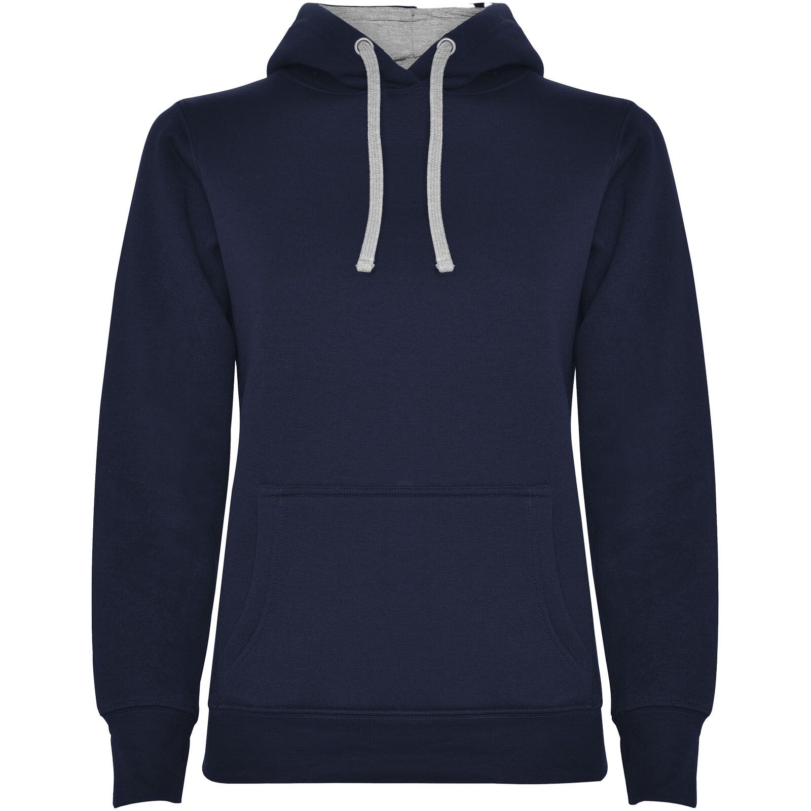 Urban Kapuzenpullover für Damen - marineblau -  marl grau - 2XL-614