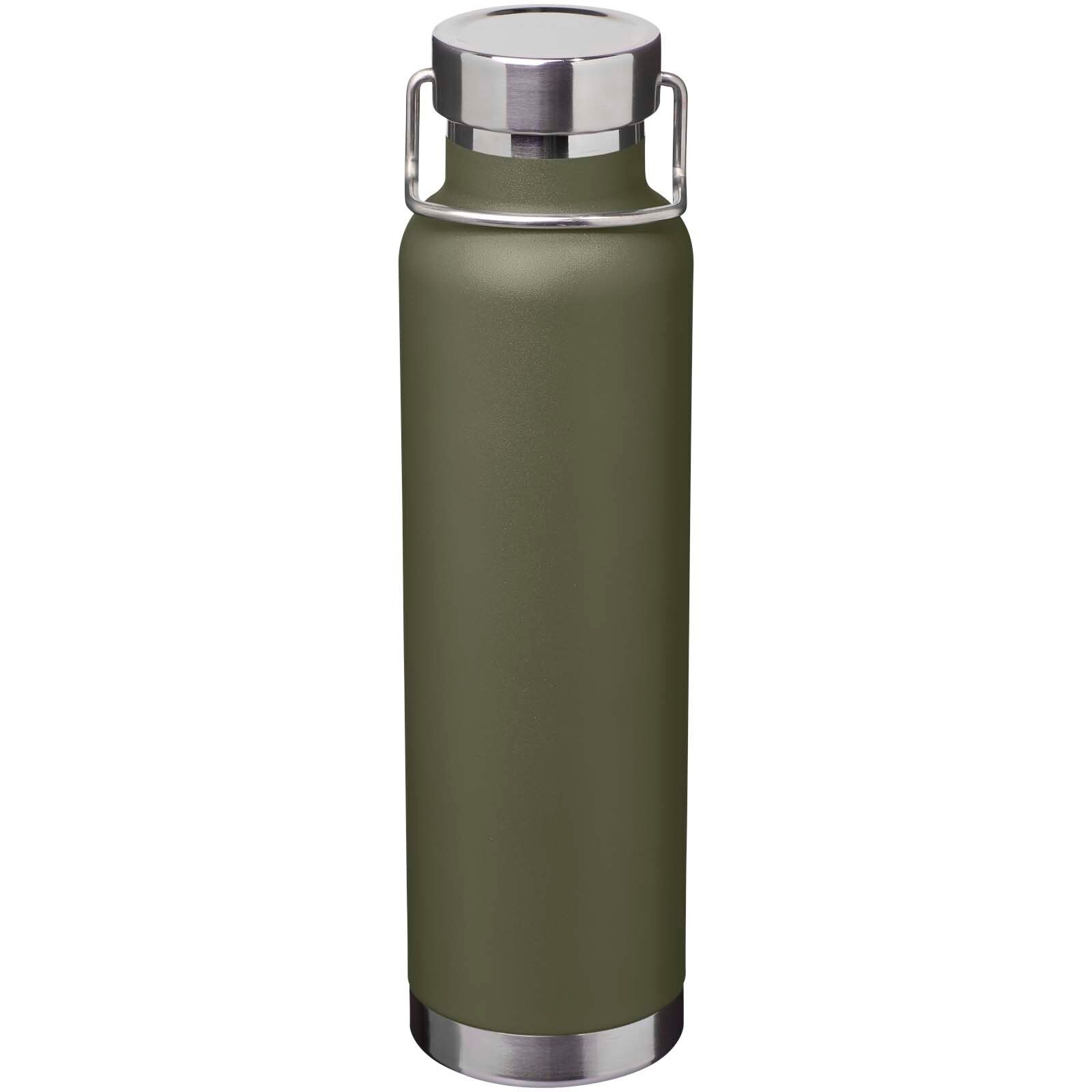 Thor 650 ml RCS-zertifizierte Kupfer-Vakuum Isolierflasche aus recyceltem Edelstahl  - waldgrün-716