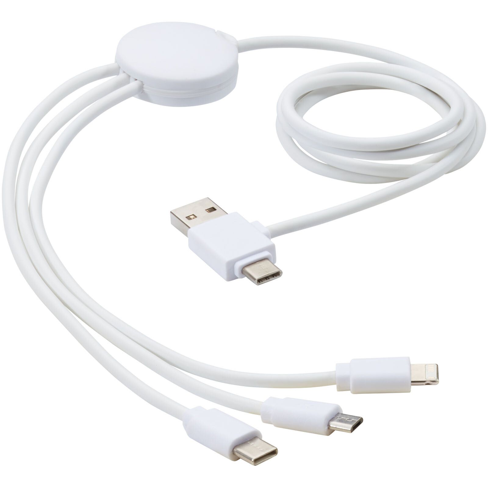 Pure 5-in-1-Ladekabel, antimikrobiell - weiss-86