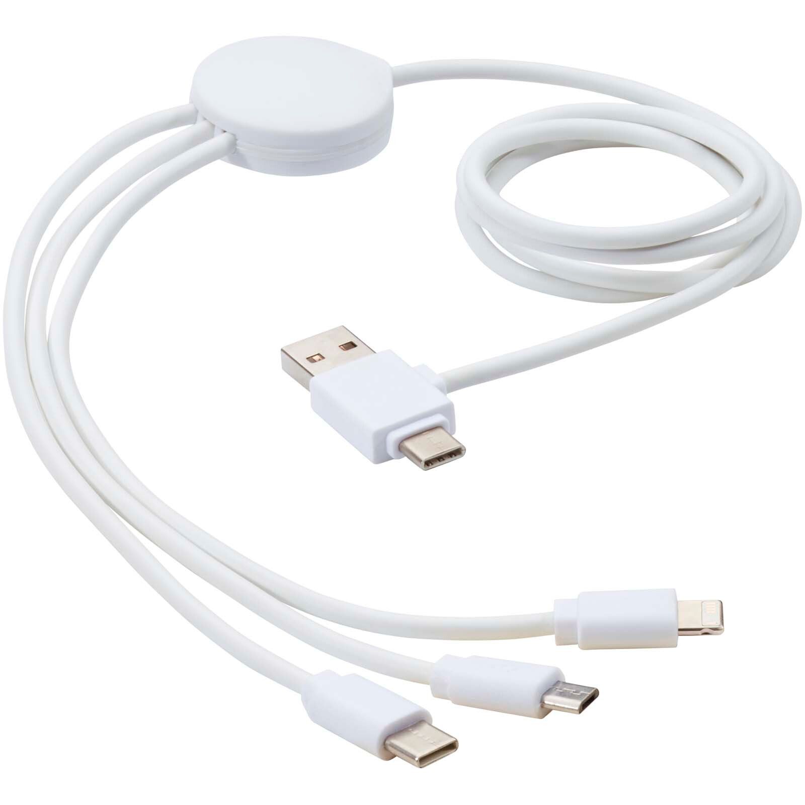 Pure 5-in-1-Ladekabel, antimikrobiell - weiss-86