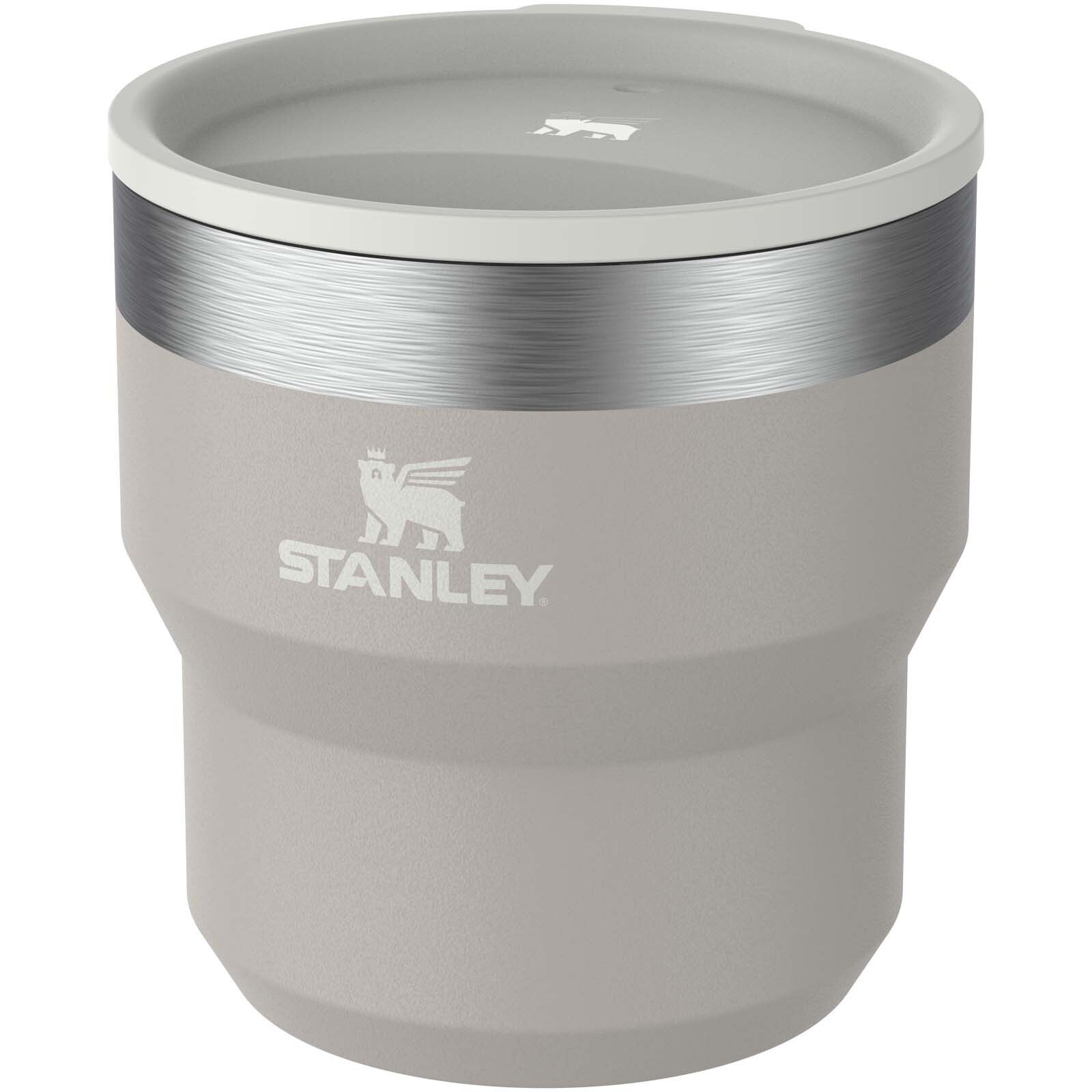 Stanley Stay Hot 295 ml Edelstahl isolierter, stapelbarer Camp Becher - grau-729