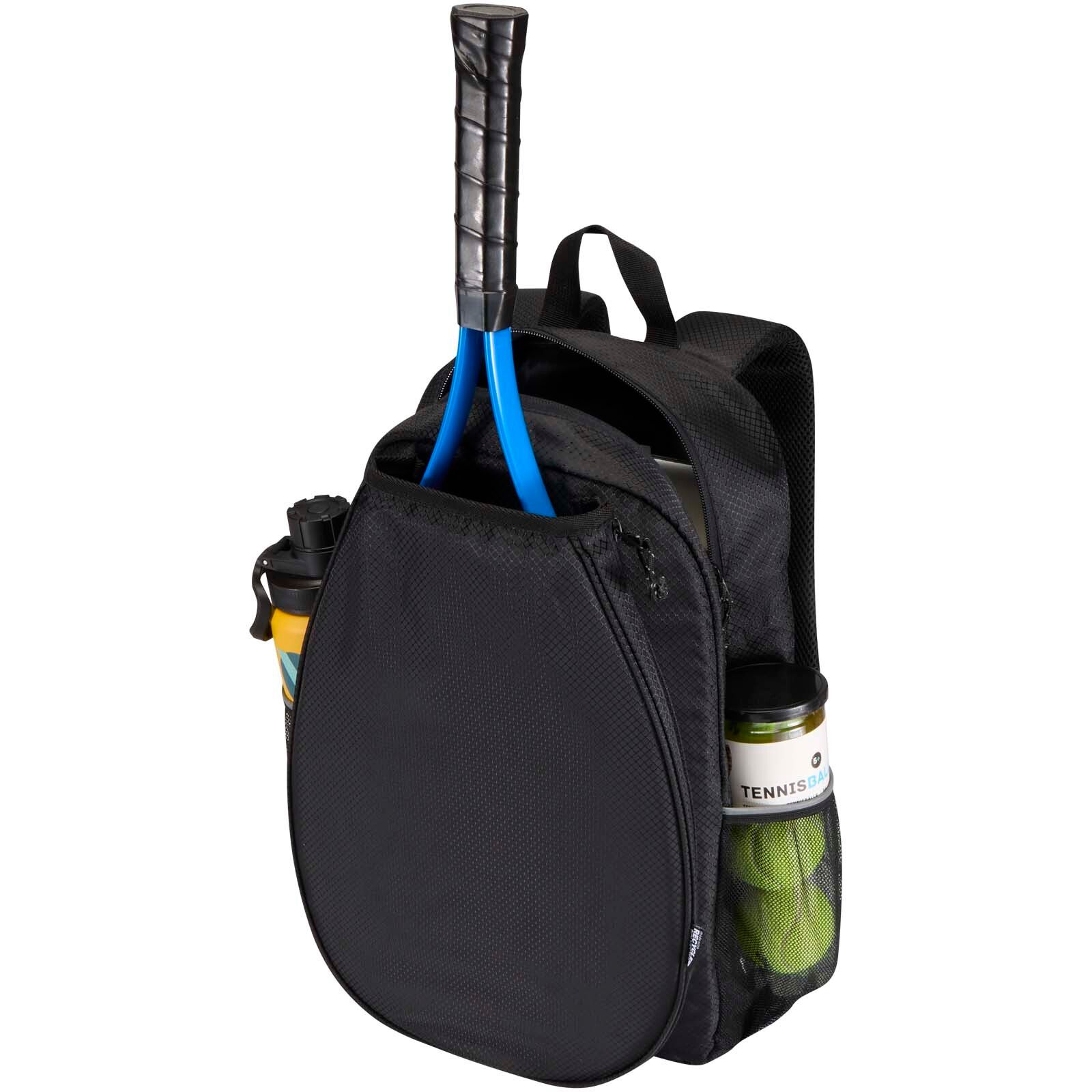 Varyon 15" GRS Padel-Rucksack aus recyceltem Material, 18 l - schwarz-147