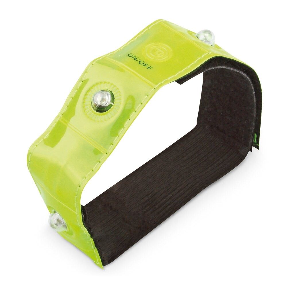 VISIBLE Armband, reflektierend mit 4 roten LEDs - gelb-232