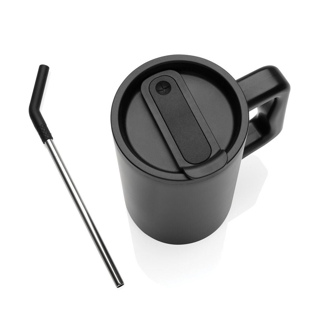 Cube Becher aus RCS recyceltem Stahl 800ml - schwarz-19
