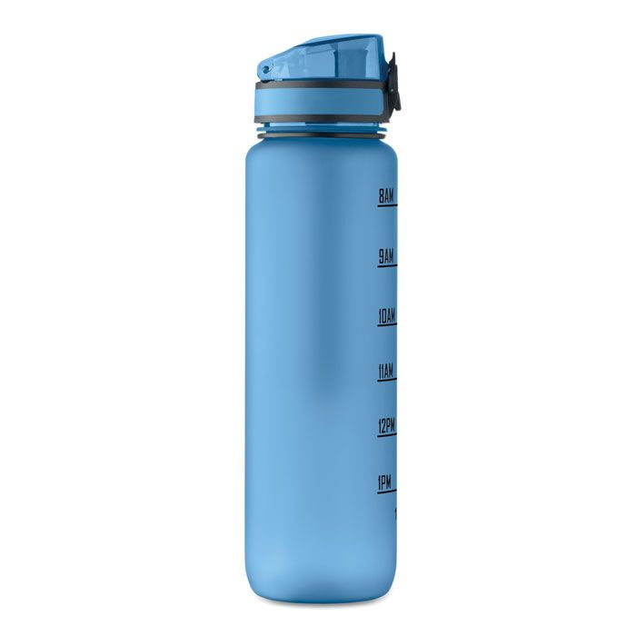 Sport-Trinkflasche RPET 1L ISFORDEN MARK - transparent hellblau-890