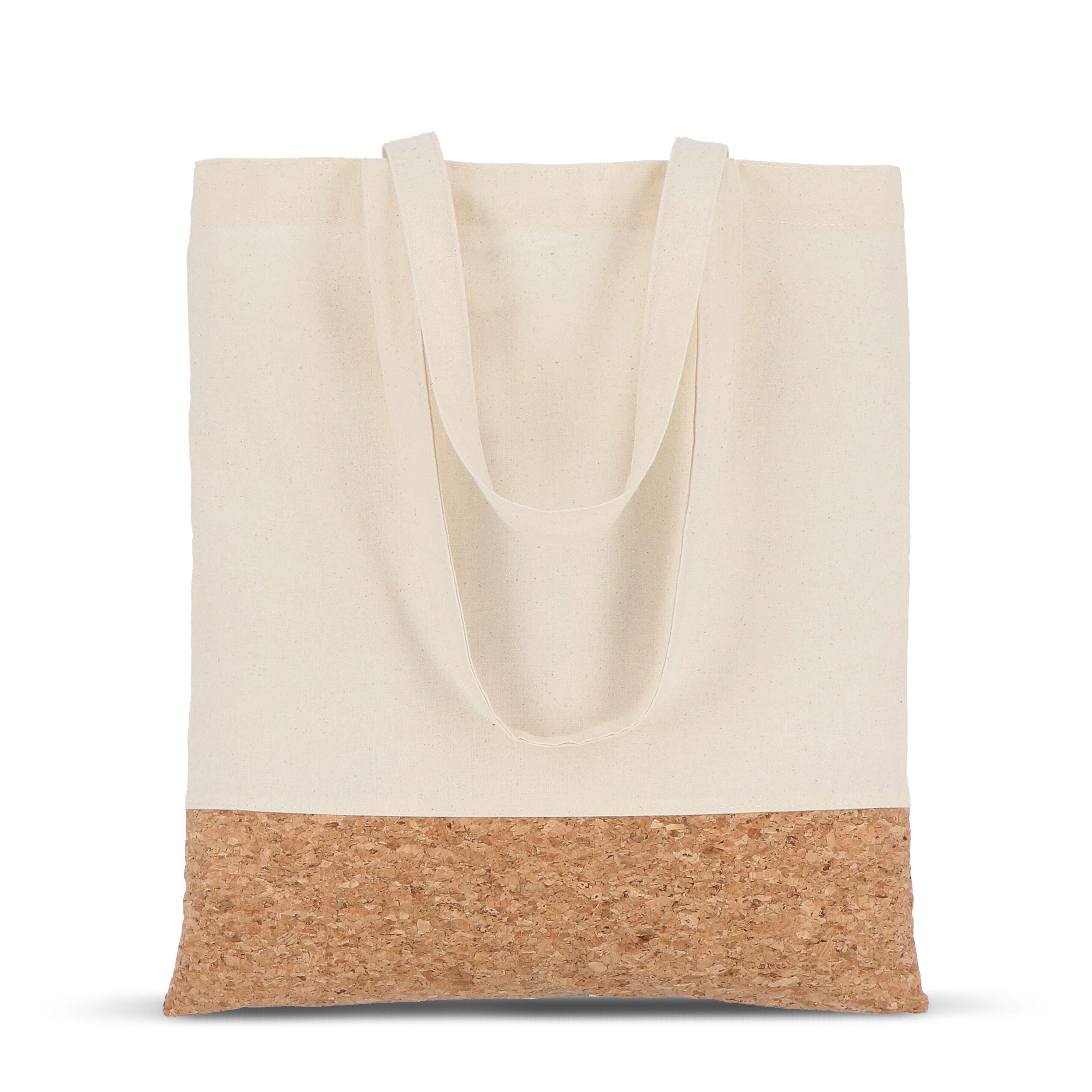 Tragetasche Baumwolle & Kork 170g/m² 35 x 40cm - natur-962