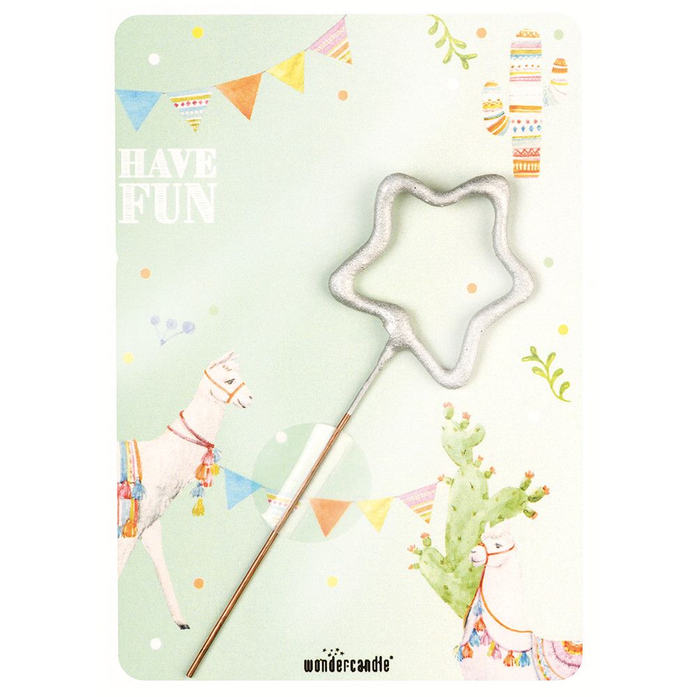 Wondercandle Mini mit Wondercard  - Baum, gold-589