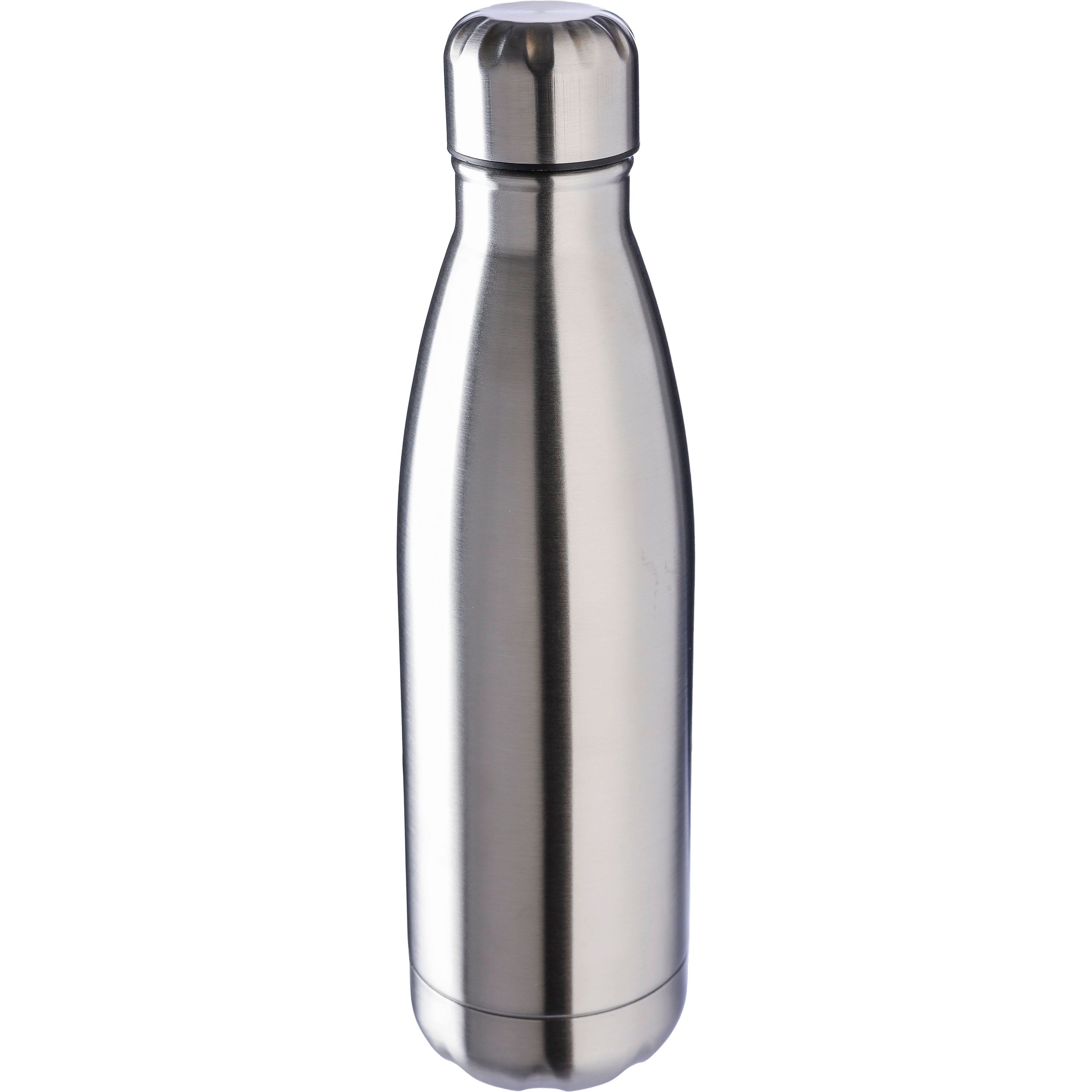 Doppelwandige Edelstahlflasche 500 ml Clifford aus recyceltem Stahl - schwarz-15