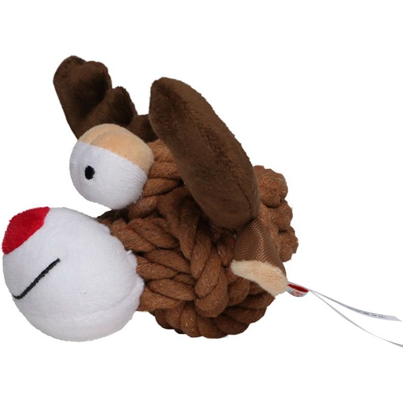 MiniFeet® Hundespielzeug Knotentier Elch - bunt-970