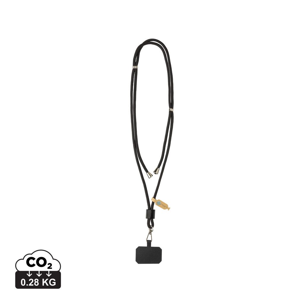 CarryLoop verstellbares Handyband aus RCS rec. PET - schwarz-23