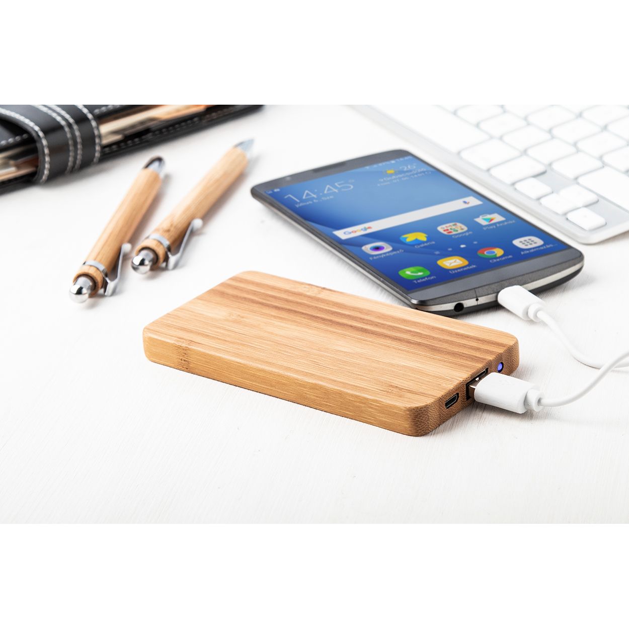 Bamboost Powerbank - natur-227
