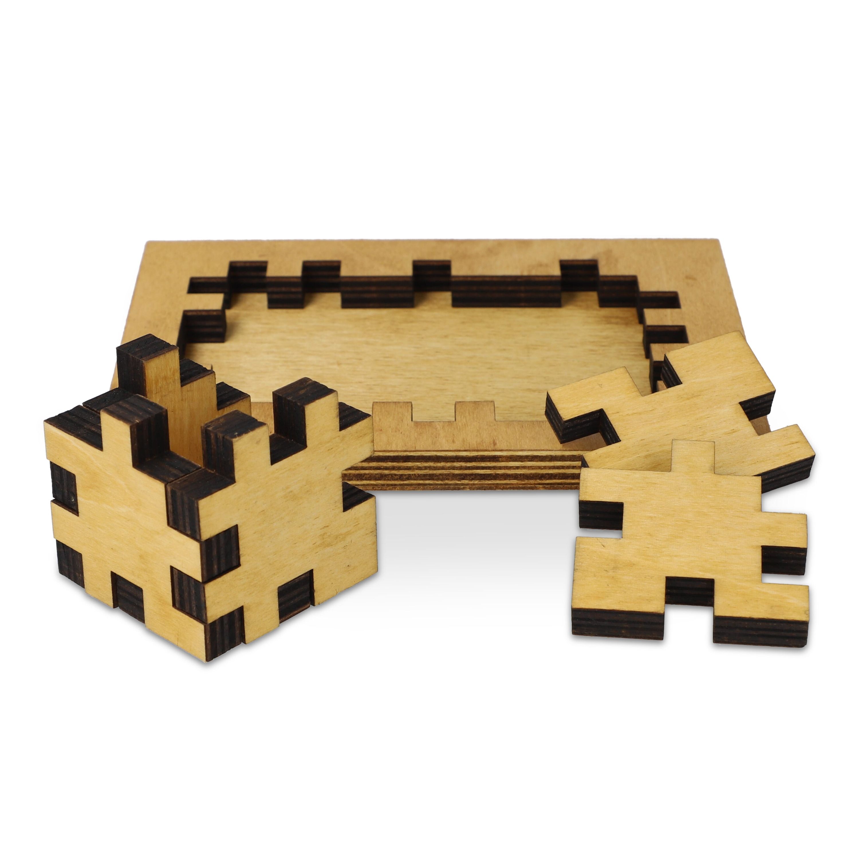Würfelpuzzle aus Holz - holz  -  holz-755
