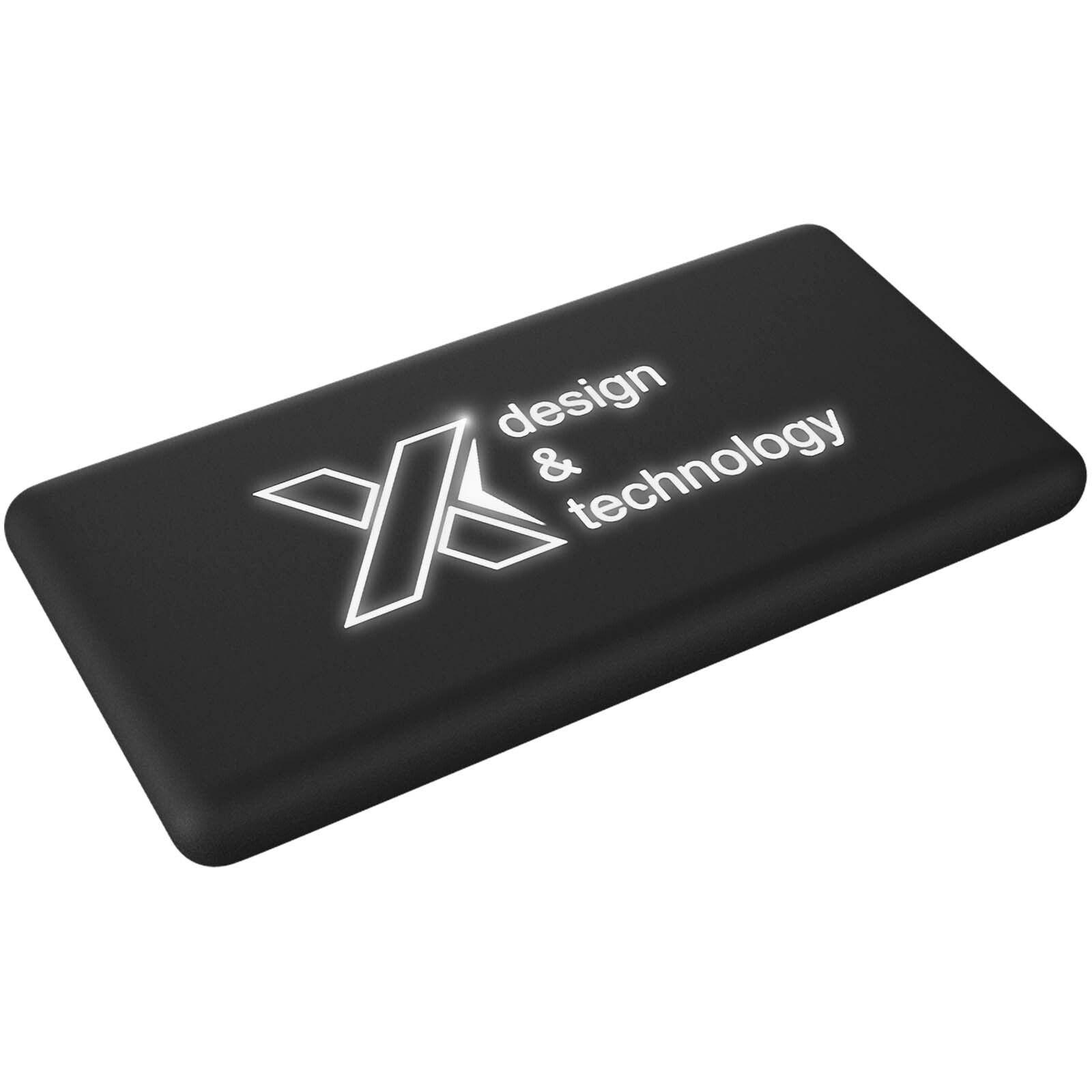 SCX.design P30 8000 mAh Solar Powerbank mit Leuchtlogo - schwarz-722
