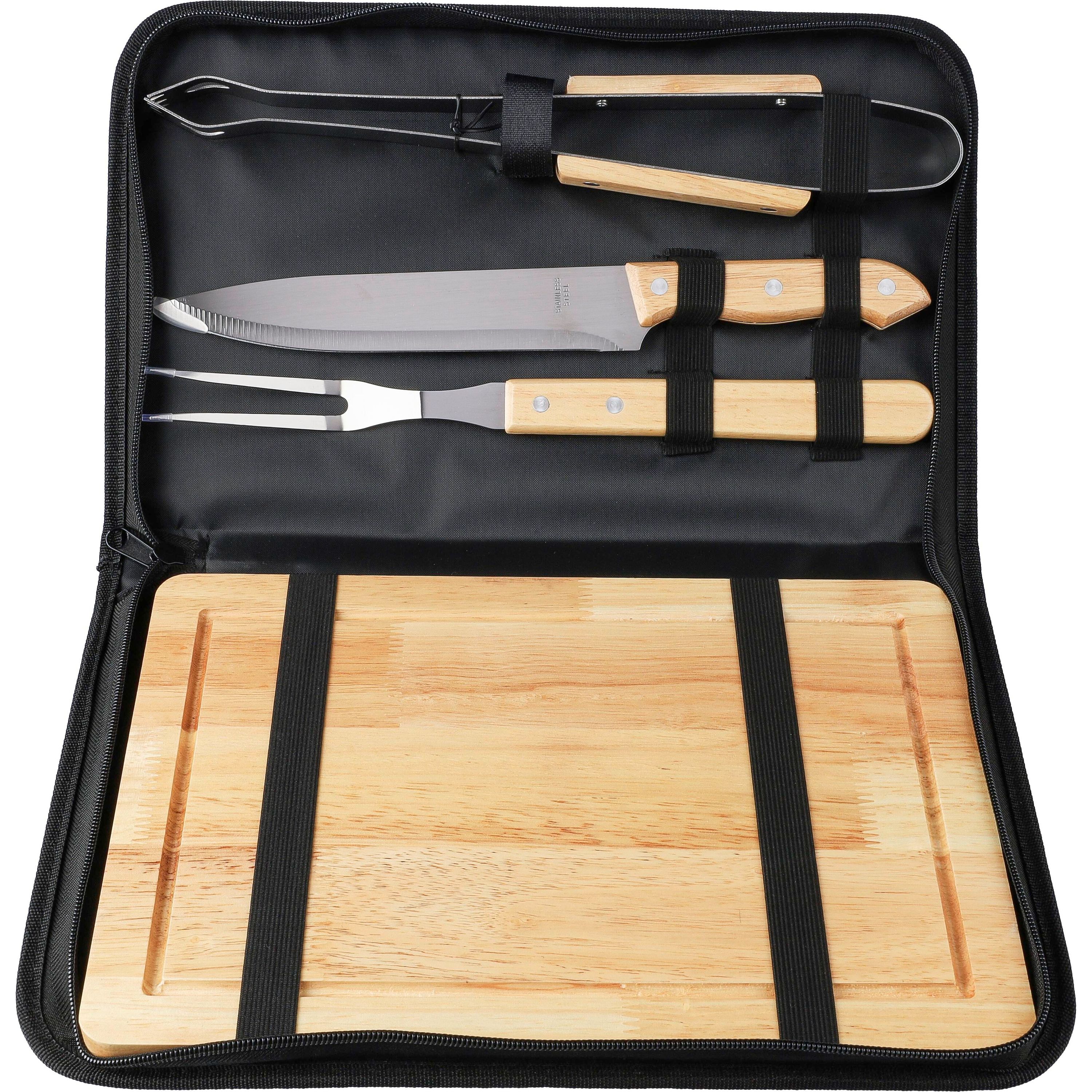 Edelstahl-Grill-Set Kathleen - schwarz-649