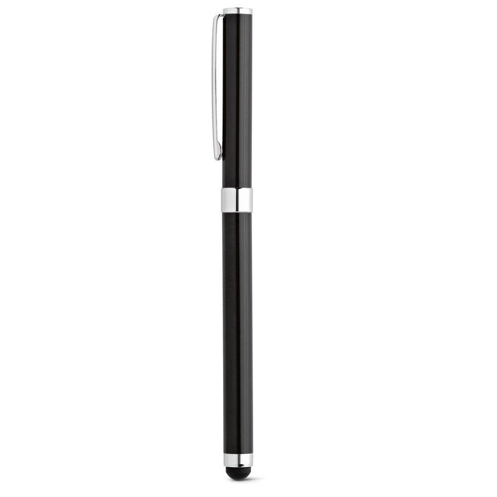TOUCH Rollerball aus Edelstahl mit Touchpen-Spitze - schwarz-991