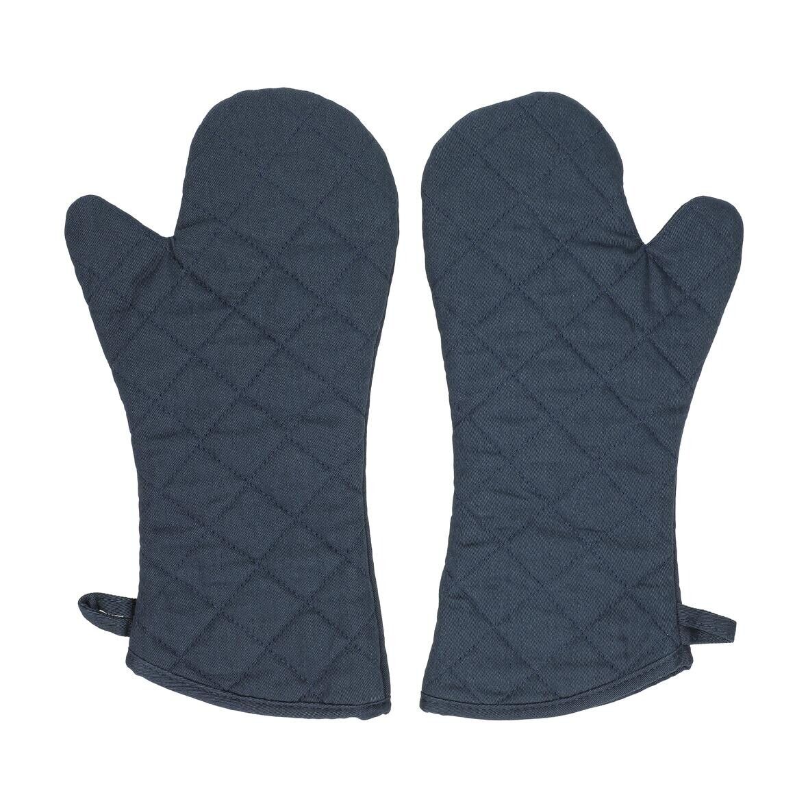 Ofenhandschuh Heat resistant, 2er Set - blau - grau-467