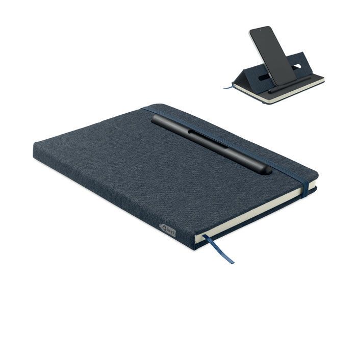DIN A5 Notizbuch RPET RINBOOK - marineblau-776