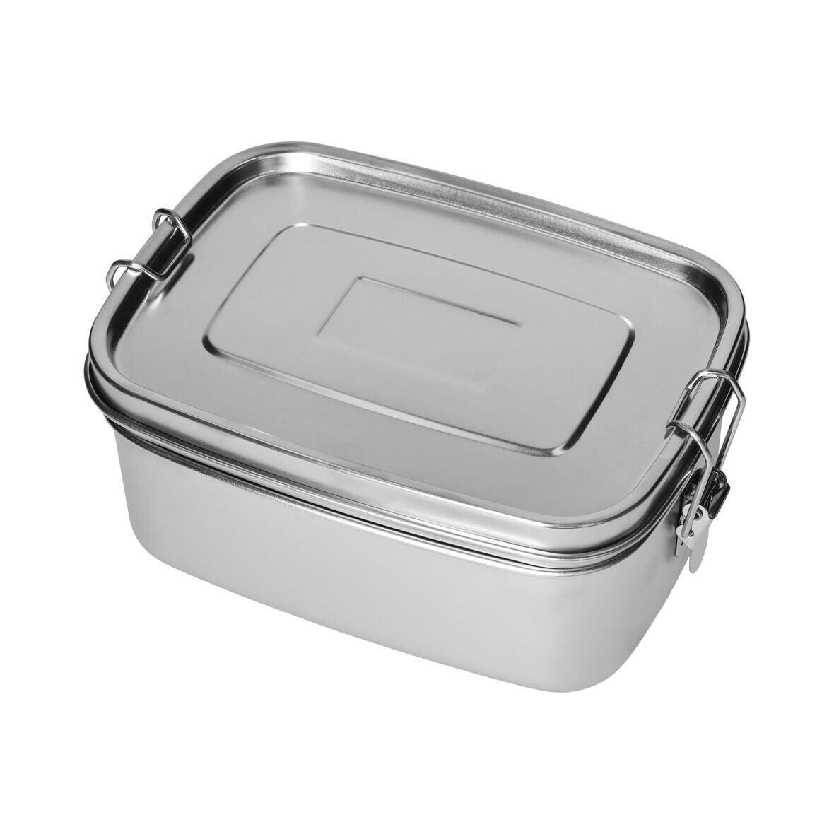 Vorratsdose Double 19x13,5x8,5 cm - silber-576