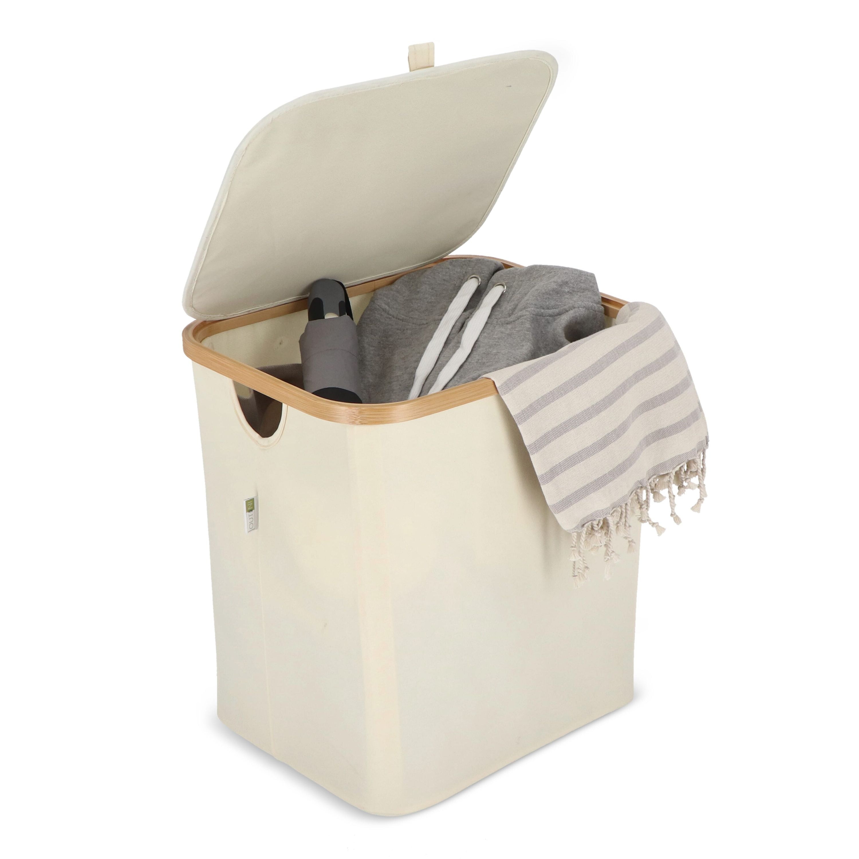 InSideOut faltbarer Korb mit Deckel Sogne 40,5 x 33 x 42cm rPET - natur-485
