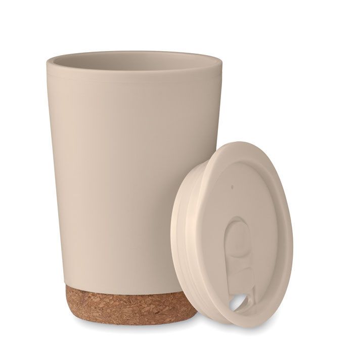 Doppelwandiger Becher 300 ml CO - beige-194