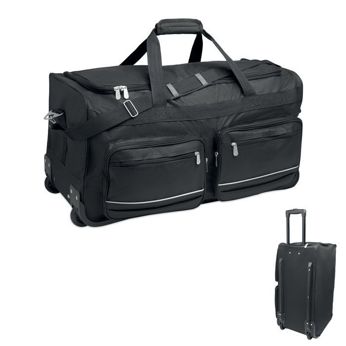 Reisetaschen-Trolley 600D RPET ITFITS - schwarz-970