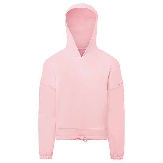 Kids Recycled Cropped Oversize Hoodie - light pink-691