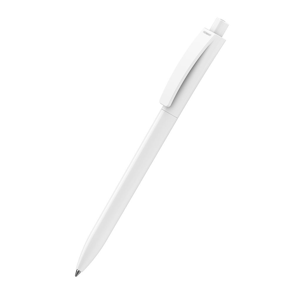 Druckkugelschreiber Qube high gloss - weiss-632