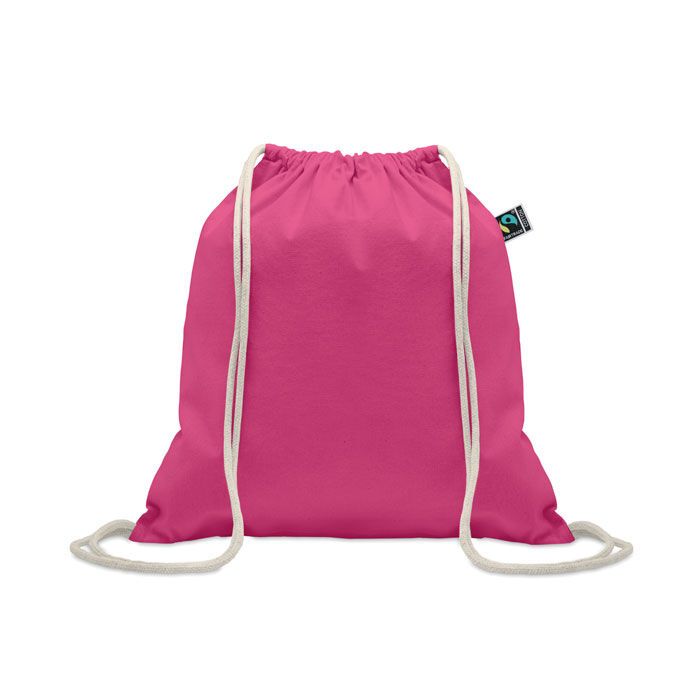 Kordelzugbeutel Fairtrade 180g OSOLE DRAW COLOUR - fuchsie-865