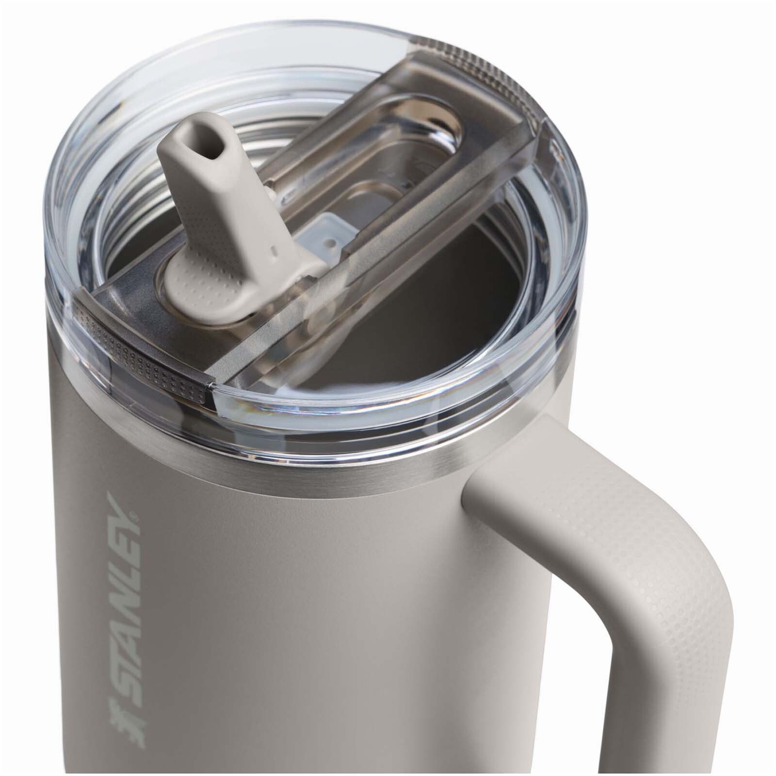 Stanley Quencher ProTour 1180 ml Thermobecher aus recyceltem Edelstahl mit Flip Strohhalm  - grau-360