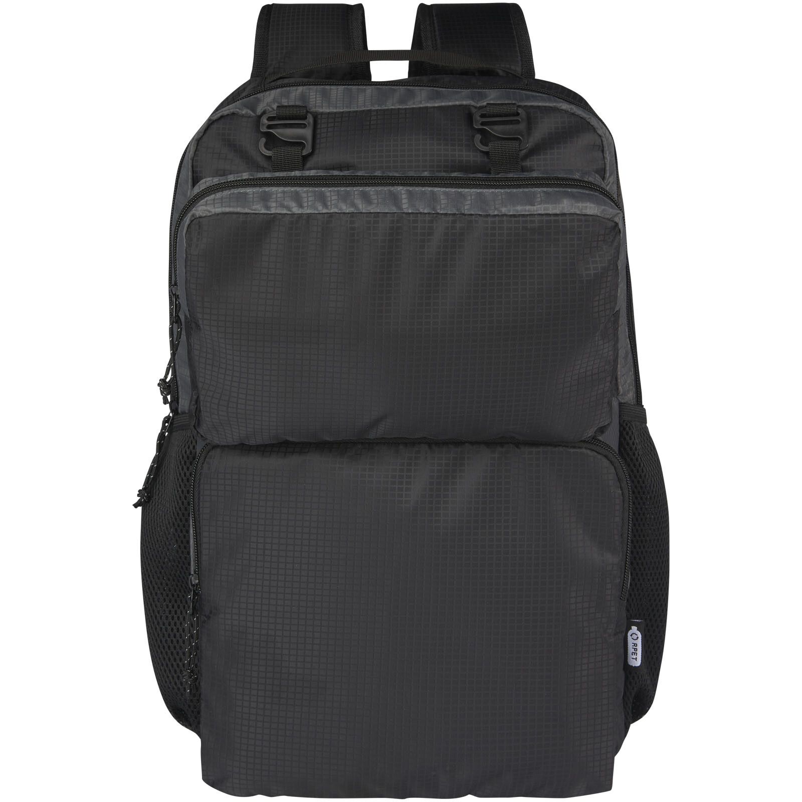 Trailhead 15" GRS recycelter zweifarbiger Laptop-Rucksack 14 L - schwarz -  grau-446