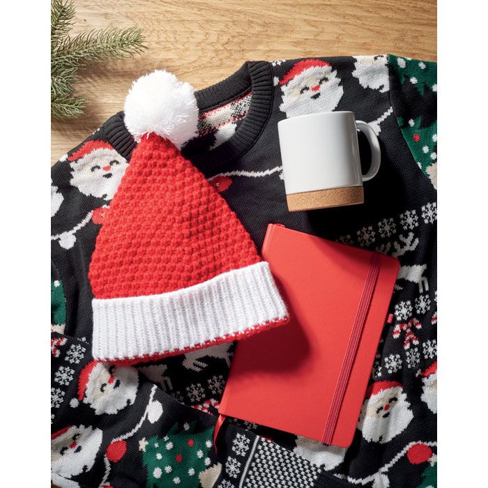 Weihnachtliche Strickmütze AURIGA - rot-270