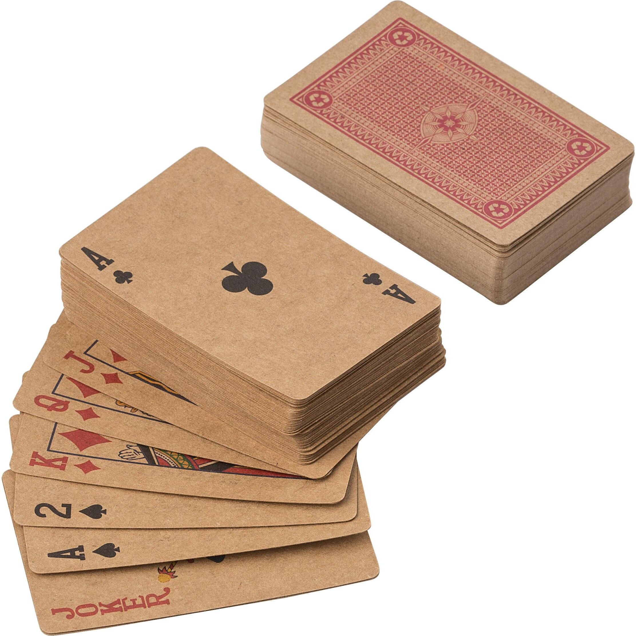 Kartenspiele aus recyceltem Papier Arwen - braun-329
