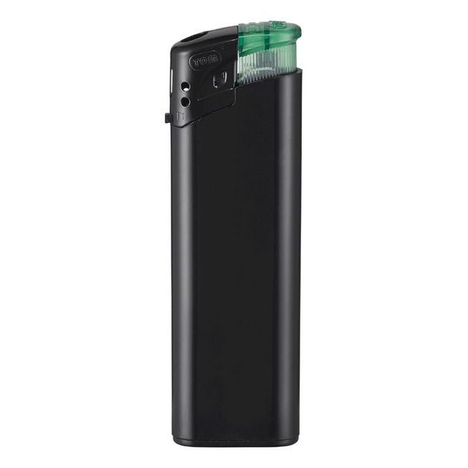 TOM® Elektronik-Feuerzeug EB-15 CK - schwarz - grün-670
