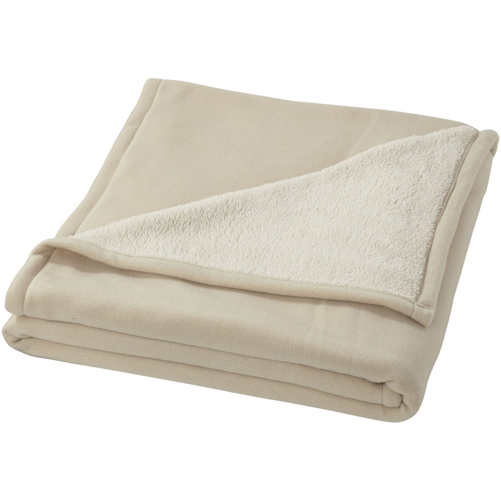 Springwood Decke aus weichem Fleece und Sherpa-Plaid - offwhite-983
