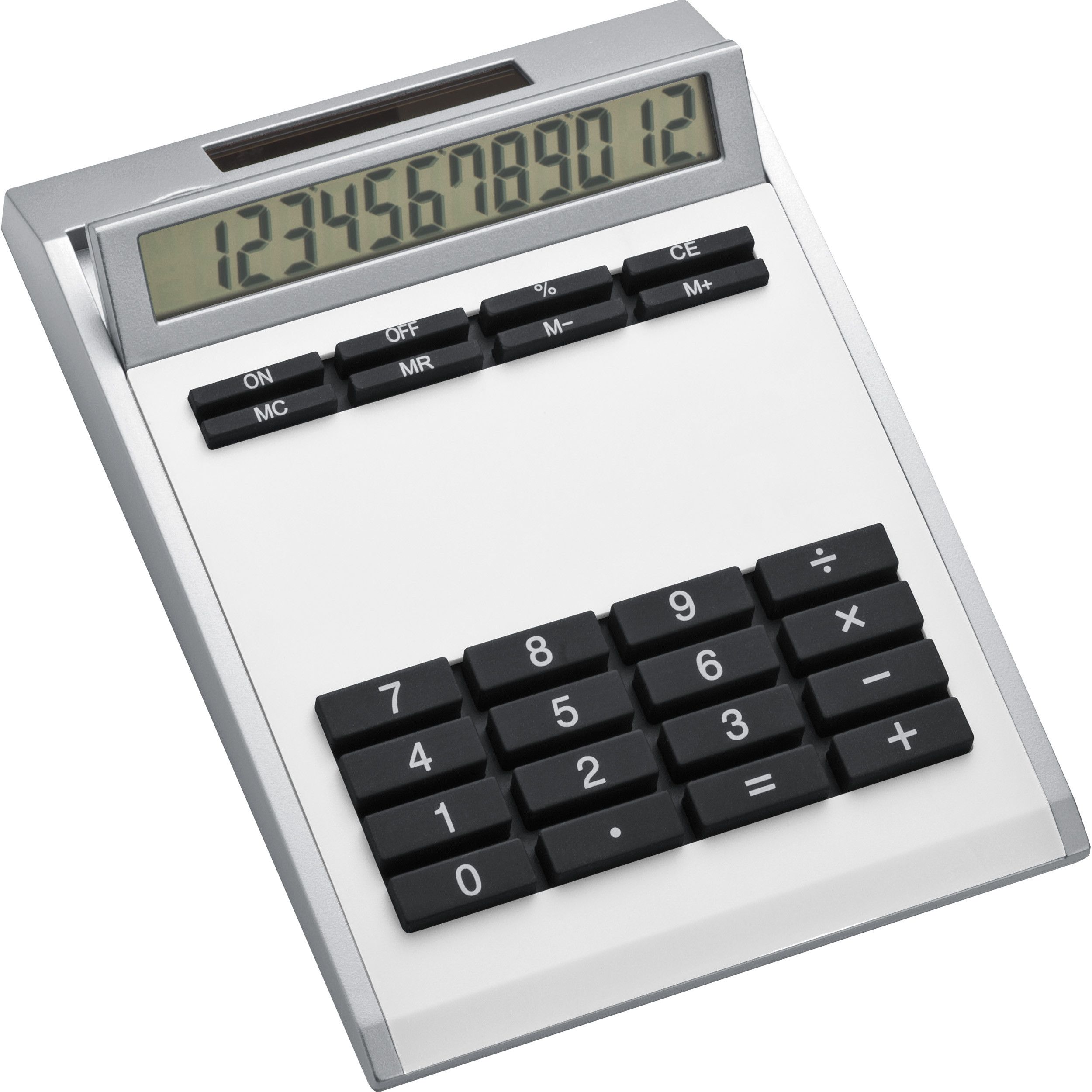 Tischrechner Eigendesign mit 12 Digits aus Kunststoff - weiß-775