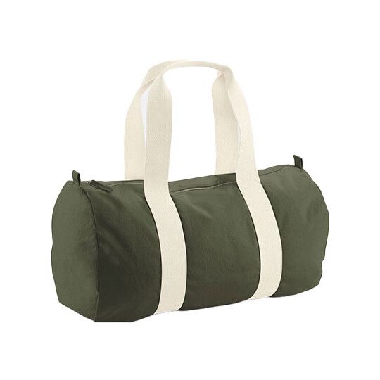 EarthAware® Organic Barrel Bag - olive green-475