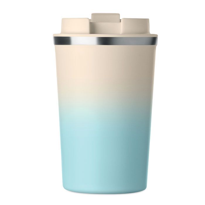 Doppelwandiger Becher 350 ml BRACE GRADIENT - babyblau-480