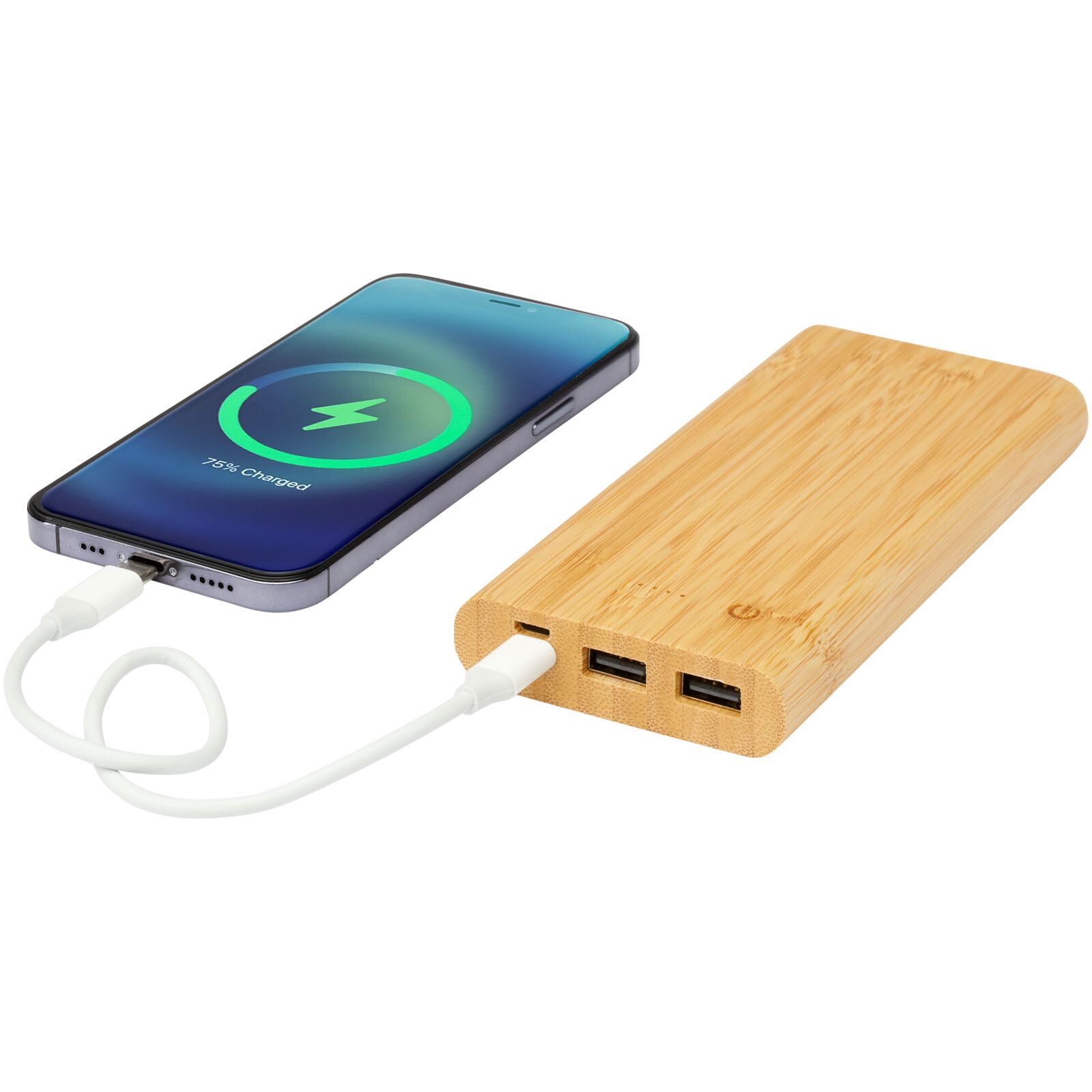Tulda 10.000 mAh Powerbank aus Bambus - natur-874