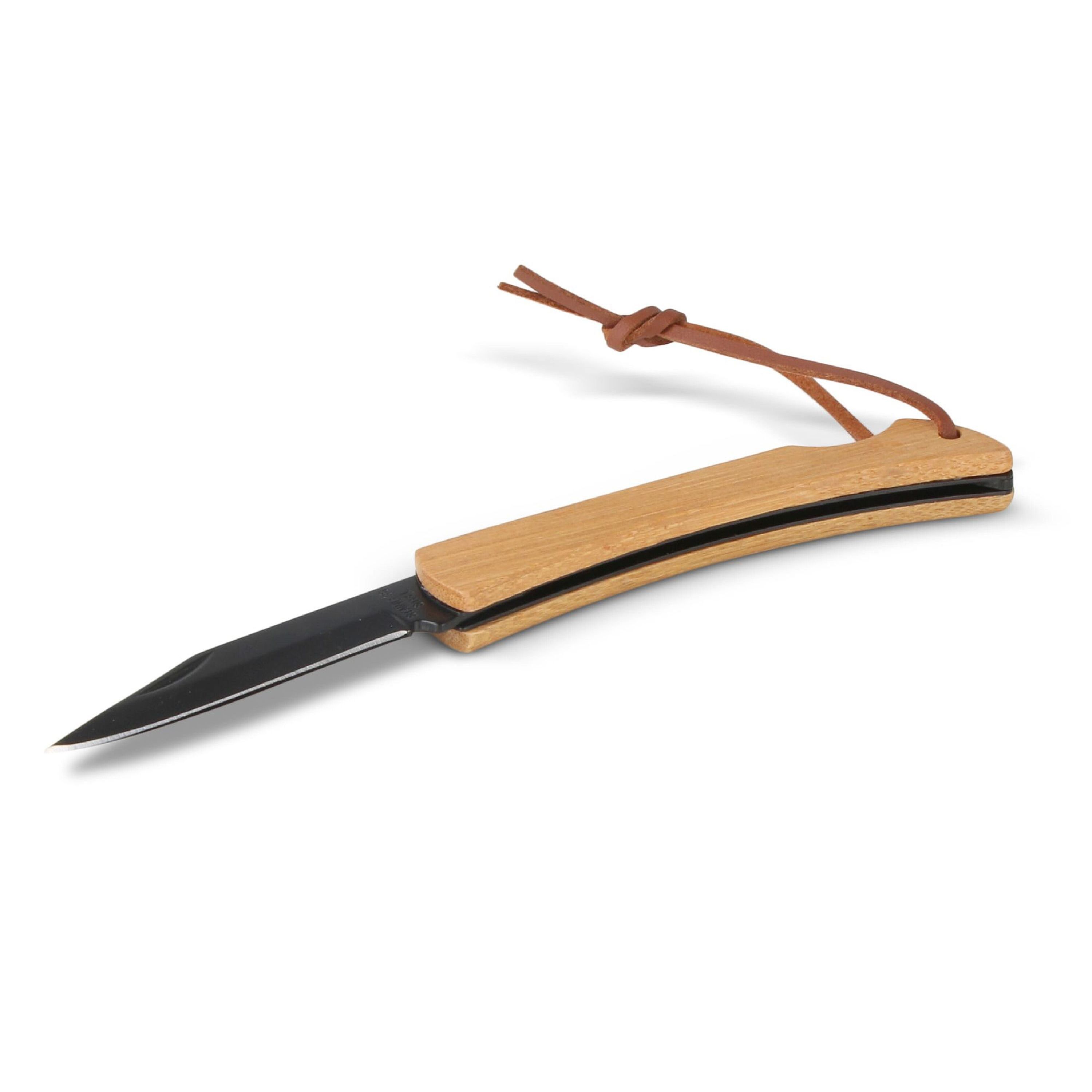 Taschenmesser aus Bambus - schwarz-482